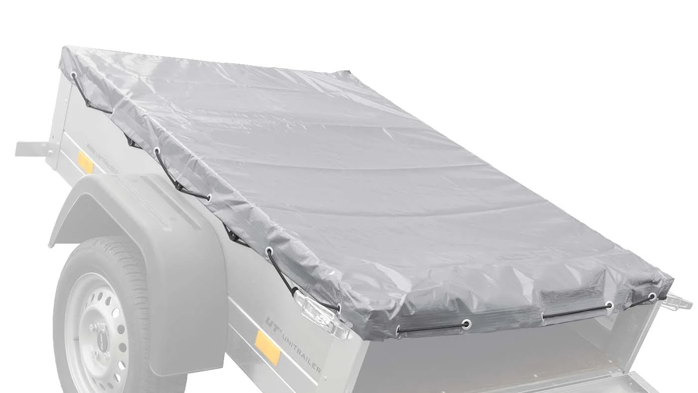 Graue flache Abdeckung für Garden Trailer 150 Kipp Trailer